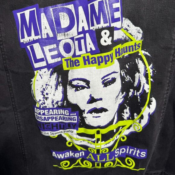 DISNEY STORE NWT Women's 3X Black Haunted Mansion Denim Jean jacket Madam Leota - Picture 6 of 16